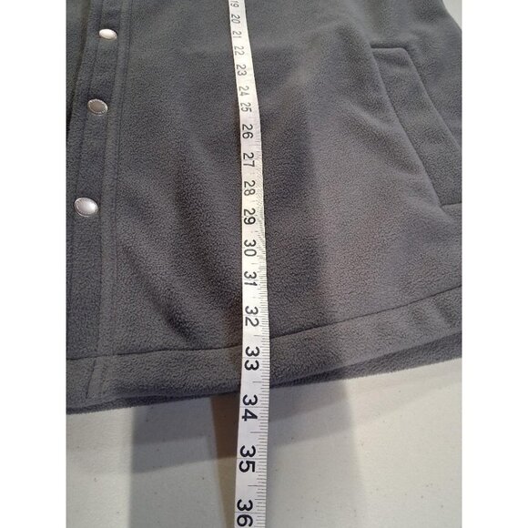 Duluth Trading Co. XL/Tall Mens Gray Fleece Snap-Front Shirt Jacket - Picture 5 of 9